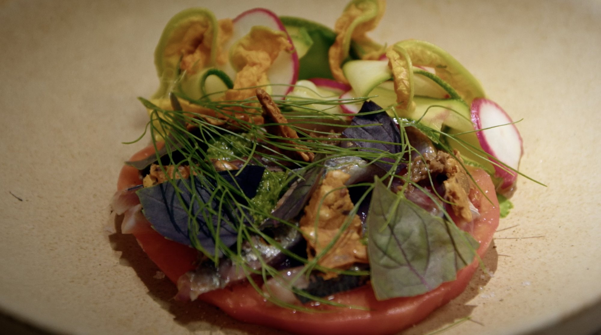 Food Markets — a dish prepared with market ingredients